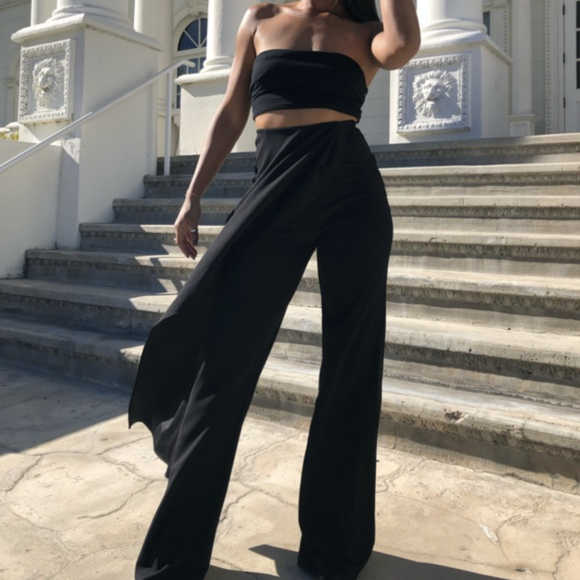 Skirt-Overlay Pants